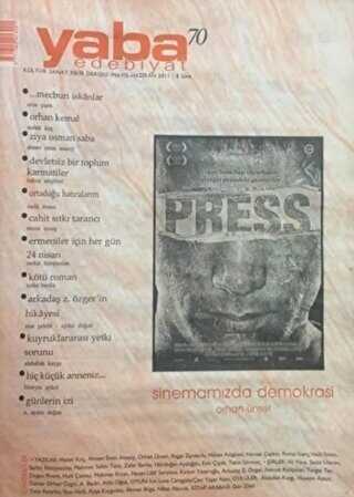Yaba Edebiyat Dergisi Sayı: 70 - Yaba Dergisi Yayınları