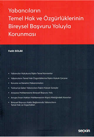 Yabancıların Temel Hak ve Özgürlüklerinin Bireysel Başvuru Yoluyla Korunması - 1