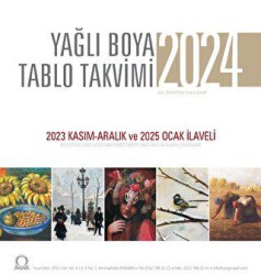 Yağlı Boya Tablo Takvimi 2024 Duvar Takvimi - Angora Kitapları