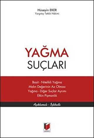 Yağma Suçları - Adalet Yayınevi
