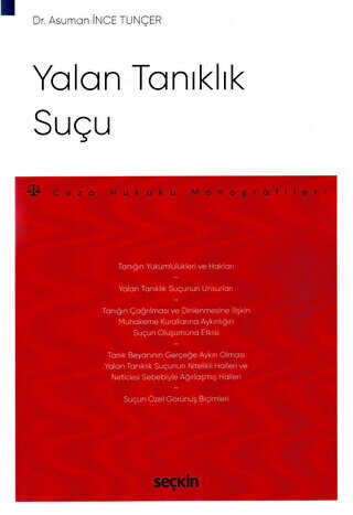 Yalan Tanıklık Suçu - 1