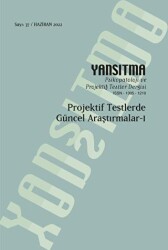 Yansıtma Dergisi Sayı 37 - Projektif Testlerde Güncel Araştırmalar 1 - Yansıtma Dergisi Yayınları