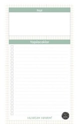 Yapılacaklar Bloknot - Minimal Desenli - Paloma Yayınevi