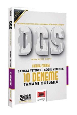 Yargı Yayınevi 2024 DGS Sözel Sayısal Bölüm Tamamı Çözümlü Fasikül 10 Deneme - 2