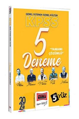 Yargı Yayınevi 2024 KPSS 5Yüz Ekibi GK-GY Tüm Dersler Tamamı Çözümlü 5 Deneme - 1