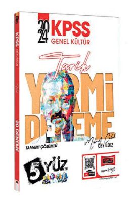 Yargı Yayınevi 2024 KPSS 5Yüz Ekibi Tarih Tamamı Çözümlü 20 Deneme - 1