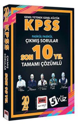 Yargı Yayınevi 2024 KPSS 5Yüz GK-GY Çözümlü Fasikül Fasikül Çıkmış Sorular Son 10 Yıl - 1