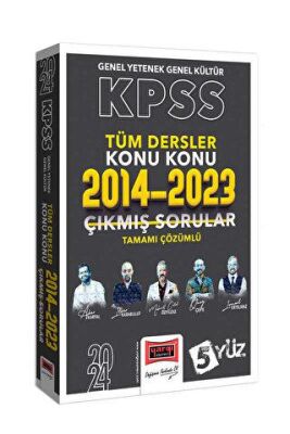 Yargı Yayınevi 2024 KPSS 5Yüz GK-GY Tüm Dersler Tamamı Çözümlü Son 10 Yıl Konu Konu Çıkmış Sorular 2014-2023 - 1