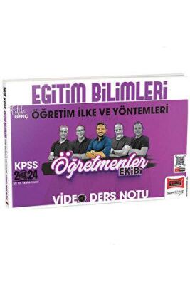 Yargı Yayınevi KPSS Eğitim Bilimleri Öğretim İlke ve Yöntemleri ÖYT Öğretmenler Ekibi Video Ders Notları - 1