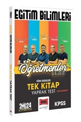 Yargı Yayınevi 2024 KPSS Eğitim Bilimleri Öğretmenler Ekibi Tek Kitap Tüm Dersler Yaprak Test - Yargı Yayınevi