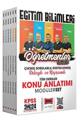 Yargı Yayınevi 2024 KPSS Eğitim Bilimleri Öğretmenler Ekibi Tüm Dersler Konu Anlatımlı Modüler Set - 1