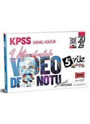 Yargı Yayınevi 2024 KPSS Genel Kültür 5Yüz Vatandaşlık Video Ders Notları - Yargı Yayınevi
