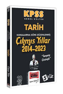 Yargı Yayınevi 2024 KPSS Genel Kültür Tarih Konularına Göre Düzenlenmiş Tamamı Çözümlü Çıkmış Yıllar 2014-2023 - 1
