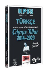 Yargı Yayınevi 2024 KPSS Genel Yetenek Türkçe Konularına Göre Düzenlenmiş Tamamı Çözümlü Çıkmış Yıllar 2014-2023 - Yargı Yayınevi
