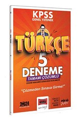 Yargı Yayınevi 2024 KPSS Genel Yetenek Türkçe Tamamı Çözümlü 5 Deneme - Yargı Yayınevi