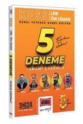 Yargı Yayınevi 2024 KPSS Lise Ön Lisans GK-GY 5Yüz Ekibi Tüm Dersler Tamamı Çözümlü 5 Deneme - Yargı Yayınevi