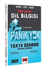 Yargı Yayınevi 2024 KPSS YKS MSÜ Bay Panik Yok Dil Bilgisi Orta Seviye Tamamı Çözümlü 15x15 Deneme - Yargı Yayınevi