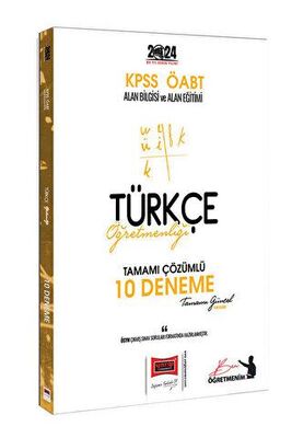2024 ÖABT Türkçe Öğretmenliği Tamamı Çözümlü 10 Deneme Sınavı - 1