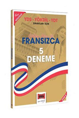 Yargı Yayınevi 2024 YDS-YÖKDİL-YDT Sınavları İçin Gökhan Hoca İle Fransızca 5 Deneme - 1