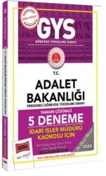 2025 Adalet Bakanlığı Tamamı Çözümlü İdari İşler Müdürü Kadrosu İçin 5 Deneme - Yargı Yayınevi