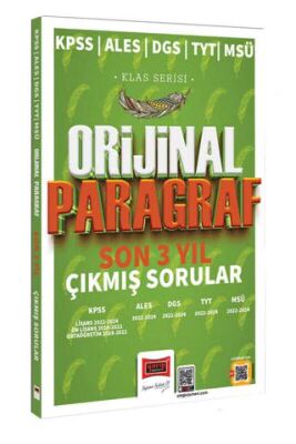 Yargı Yayınevi 2025 KPSS ALES DGS TYT MSÜ Klas Serisi Orijinal Paragraf Son 3 Yıl Çıkmış Sorular - 1