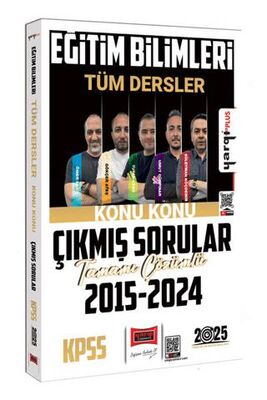 Yargı Yayınevi 2025 KPSS Eğitim Bilimleri Tüm Dersler 2015-2024 Tamamı Çözümlü Konu Konu Çıkmış - 1