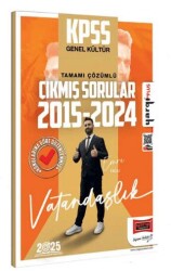 Yargı Yayınevi 2025 KPSS Genel Kültür 2015-2024 Vatandaşlık Konularına Göre Düzenlenmiş Tamamı Çözümlü Çıkmış Sorular - Yargı Yayınevi