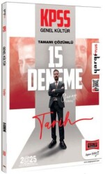 Yargı Yayınevi 2025 KPSS Genel Kültür Tamamı Çözümlü Tarih 15 Deneme - Yargı Yayınevi