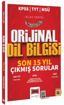 Yargı Yayınevi 2025 KPSS TYT MSÜ Klas Serisi Orijinal Dil Bilgisi Son 15 Yıl Çıkmış Sorular - 1