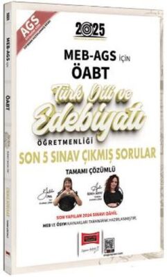 2025 MEB-AGS ÖABT Türk Dili ve Edebiyatı Öğretmenliği Son 5 Sınav Çıkmış Sorular - 1