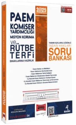 Yargı Yayınevi 2025 PAEM Komiser Yardımcılığı Misyon Koruma ve Rütbe Terfi Sınavlarına Hazırlık İnsan Hakları Soru Bankası - 1