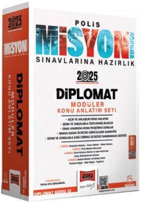 2025 Polis Misyon Sınavlarına Hazırlık Diplomat Serisi Diplomat Modüler Konu Anlatım Seti - 1