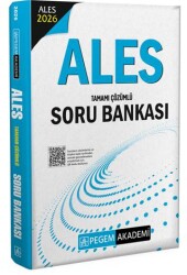 2026 ALES Tamamı Çözümlü Soru Bankası - Pegem Akademi Yayıncılık