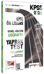 2026 KPSS Lise-Ön Lisans Genel Kültür Coğrafya Çek Kopart Yaprak Test - Yargı Yayınevi
