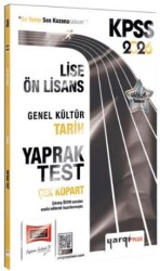 2026 KPSS Lise-Ön Lisans Genel Kültür Tarih Çek Kopart Yaprak Test - Yargı Yayınevi