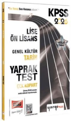 2026 KPSS Lise-Ön Lisans Genel Kültür Tarih Çek Kopart Yaprak Test - 1