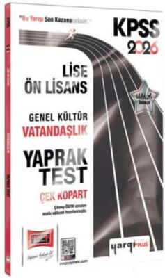 2026 KPSS Lise-Ön Lisans Genel Kültür Vatandaşlık Çek Kopart Yaprak Test - 1