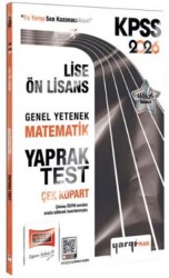 2026 KPSS Lise-Ön Lisans Genel Yetenek Matematik Çek Kopart Yaprak Test - Yargı Yayınevi