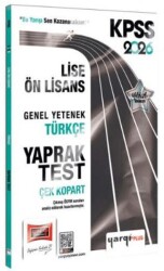 2026 KPSS Lise-Ön Lisans Genel Yetenek Türkçe Çek Kopart Yaprak Test - Yargı Yayınevi