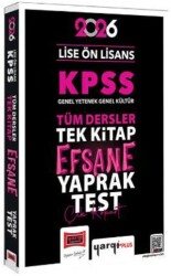 2026 KPSS Lise Ön Lisans GK-GY Tüm Dersler Tek Kitap Efsane Çek Kopart Yaprak Test - Yargı Yayınevi