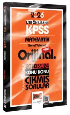 2026 KPSS Lise-Önlisans Matematik Orijinal 2010-2024 Konu Konu Çıkmış Sorular - 1