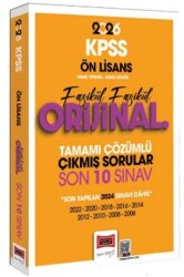 2026 KPSS Ön Lisans GK-GY Fasikül Fasikül Orijinal Tamamı Çözümlü Çıkmış Son 10 Sınav - Yargı Yayınevi