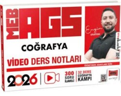 2026 MEB-AGS Öğretmen Adayları İçin Coğrafya Video Ders Notlar - Yargı Yayınevi