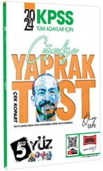 Yargı Yayınevi KPSS 5 Yüz Coğrafya Çek Kopart Yaprak Test - Yargı Yayınevi