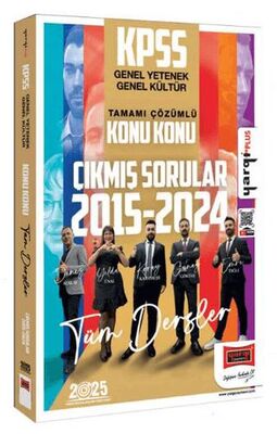 Yargı Yayınevi Yargı Yayınları 2025 KPSS GK-GY 2015-2024 Tamamı Çözümlü Konu Konu Çıkmış Sorular - 1