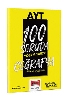Yargı Yayınevi Yargı Yayınları 2023 100 Soruda ÖSYM Tarzı AYT Coğrafya Tamamı Çözümlü Soru Bankası - 1