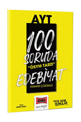 Yargı Yayınevi Yargı Yayınları 2023 100 Soruda ÖSYM Tarzı AYT Edebiyat Tamamı Çözümlü Soru Bankası - 1