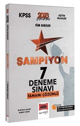 Yargı Yayınevi Yargı Yayınları 2023 KPSS Eğitim Bilimleri Tüm Dersler Tamamı Çözümlü Şampiyon 7 Deneme - Yargı Yayınevi
