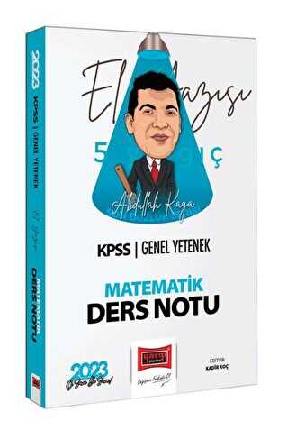 Yargı Yayınevi Yargı Yayınları 2023 KPSS Genel Yetenek Son Düzlük El Yazısı İle Matematik Ders Notu - 1