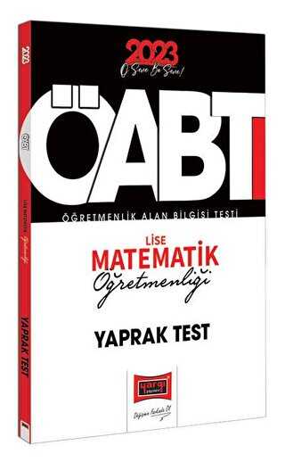 Yargı Yayınevi Yargı Yayınları 2023 KPSS ÖABT Lise Matematik Öğretmenliği Çek Kopart Yaprak Test - 1